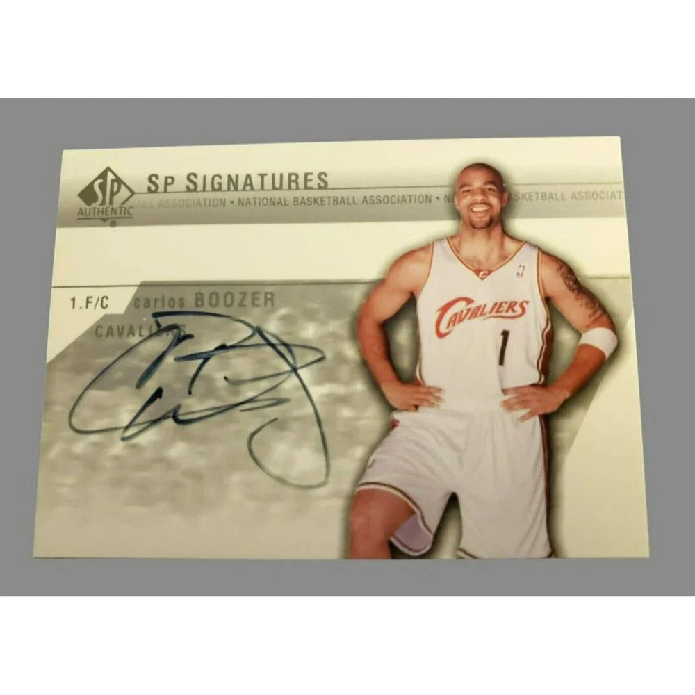 '03-04 UD SP Authentic SP SIGNATURES CARLOS BOOZER 1 F/C Auto ON-CARD CAVALIERS